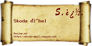 Skoda Ábel névjegykártya